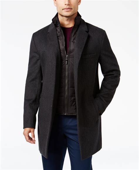 macys michael kors slim fit coat with detachable men|Michael Kors women's fitted jackets.